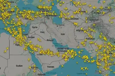 خريطة طيران تكشف فراغا غير مسبوق