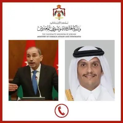 الصفدي ونظيره القطري يبحثان الاعتداءات الإيرانية