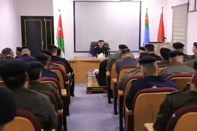 اللواء المعايطة يزور قيادة شرطة البادية