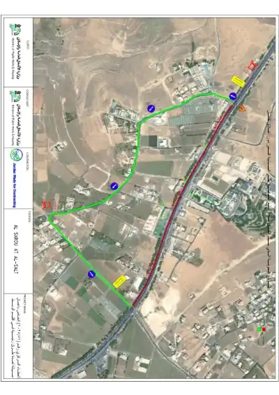 تحويلة مرورية على طريق عمان السلط
