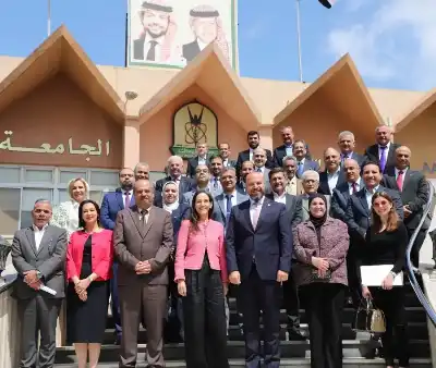 رئيس جامعة اليرموك يستقبل السفيرة السويسرية