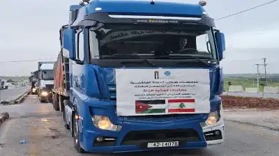 الأردن يرسل قافلة مساعدات جديدة إلى