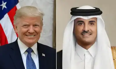 الشيخ تميم يبحث مع الرئيس الأمريكي