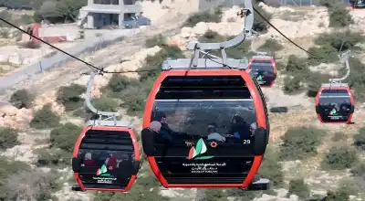 7 آلاف زائر لتلفريك عجلون أمس