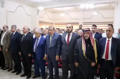 الدغمي خلال رعايته احتفال حزب العمال