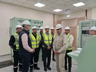 الخرابشة والبطاينة يتفقدان مشروع محطة تحويل
