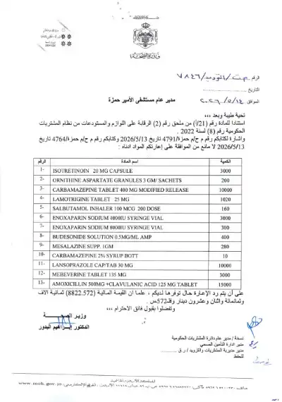 وزارة الصحة ترسل دفعة أدوية إلى