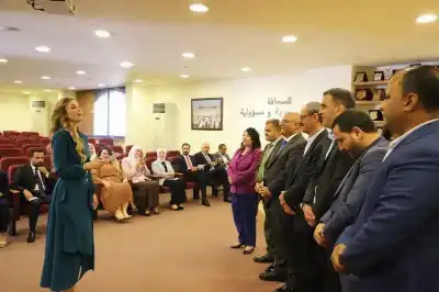 الصحفية الأردنية مي العناتي.. تؤدي القسم