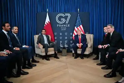 الشيخ تميم بن حمد يلتقي ترامب