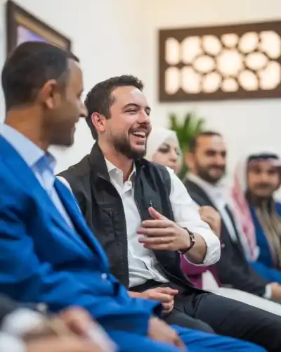 ولي العهد: سعدت بلقاء شباب وشابات