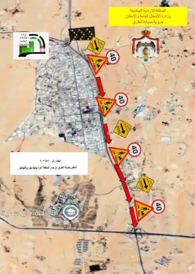 الأشغال تباشر أعمال الصيانة الشاملة لطريق