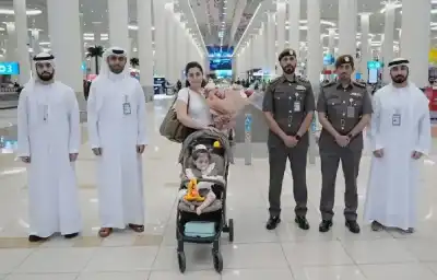 الطفلة الأردنية كاتيا تصل إلى دبي