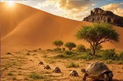 إطلاق 500 سلحفاة أفريقية يساعد على