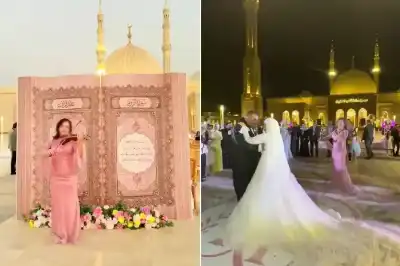 رقص وموسيقى في ساحة مسجد.. عقد
