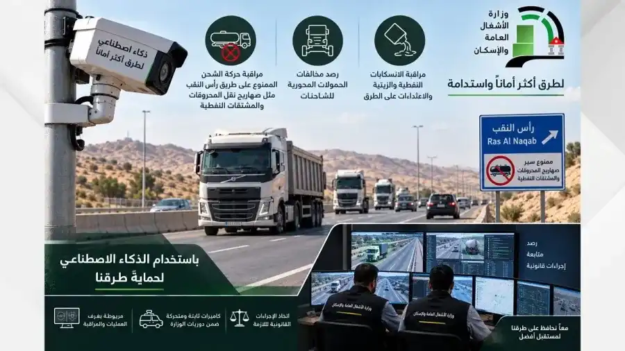 مدار الساعة,أخبار الأردن,اخبار الاردن,وزارة الأشغال العامة والإسكان,وزارة الأشغال,رأس النقب,الذكاء الاصطناعي