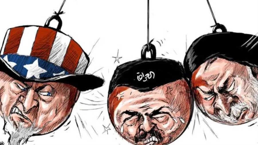 مدار الساعة, كاريكاتير,العراق