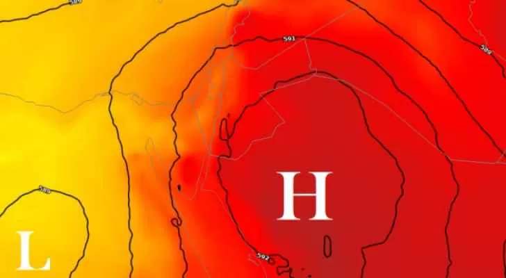 مدار الساعة,الطقس في الأردن اليوم,درجات الحرارة,البحر الميت
